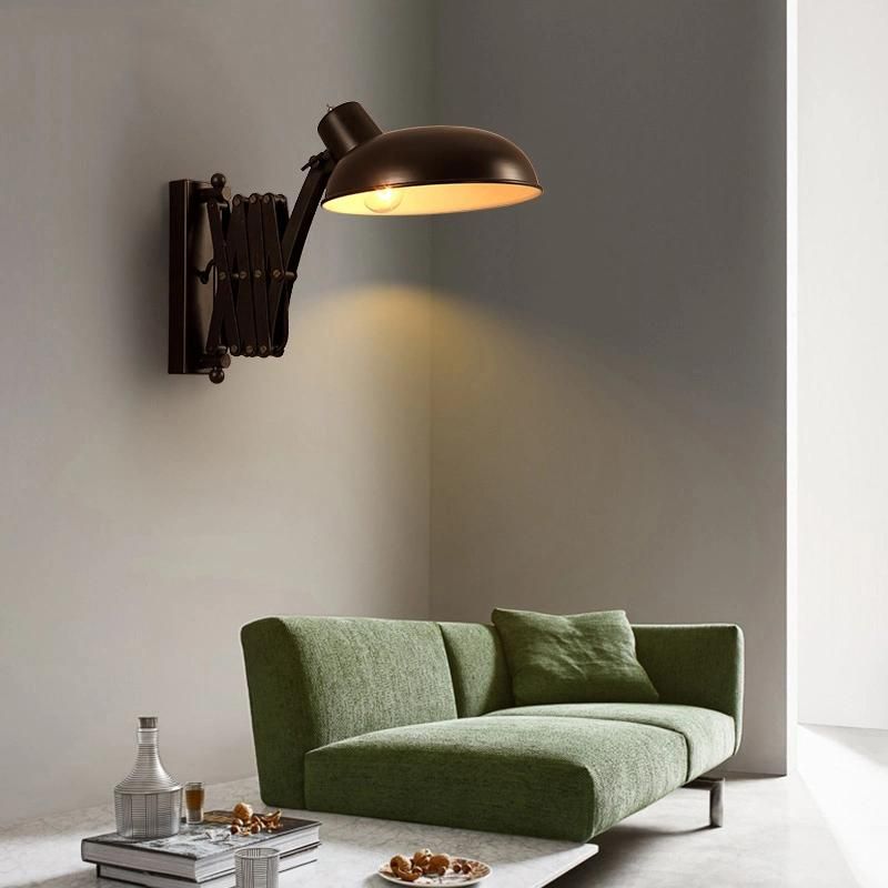 American Retractable Wall Lamp Retro Industrial Kitchen Living Room Swing Arm Wall Lights (WH-VR-60)