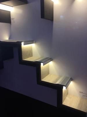 Alu LED Indirect Light Profile Surface Mounted Staircase Aluminum Angle Nosing Profile for Stair Step Aluminum Light