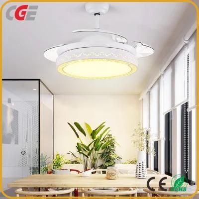 Modern New Type Invisible Fan Pendant LED Light Fan with Light and Remote