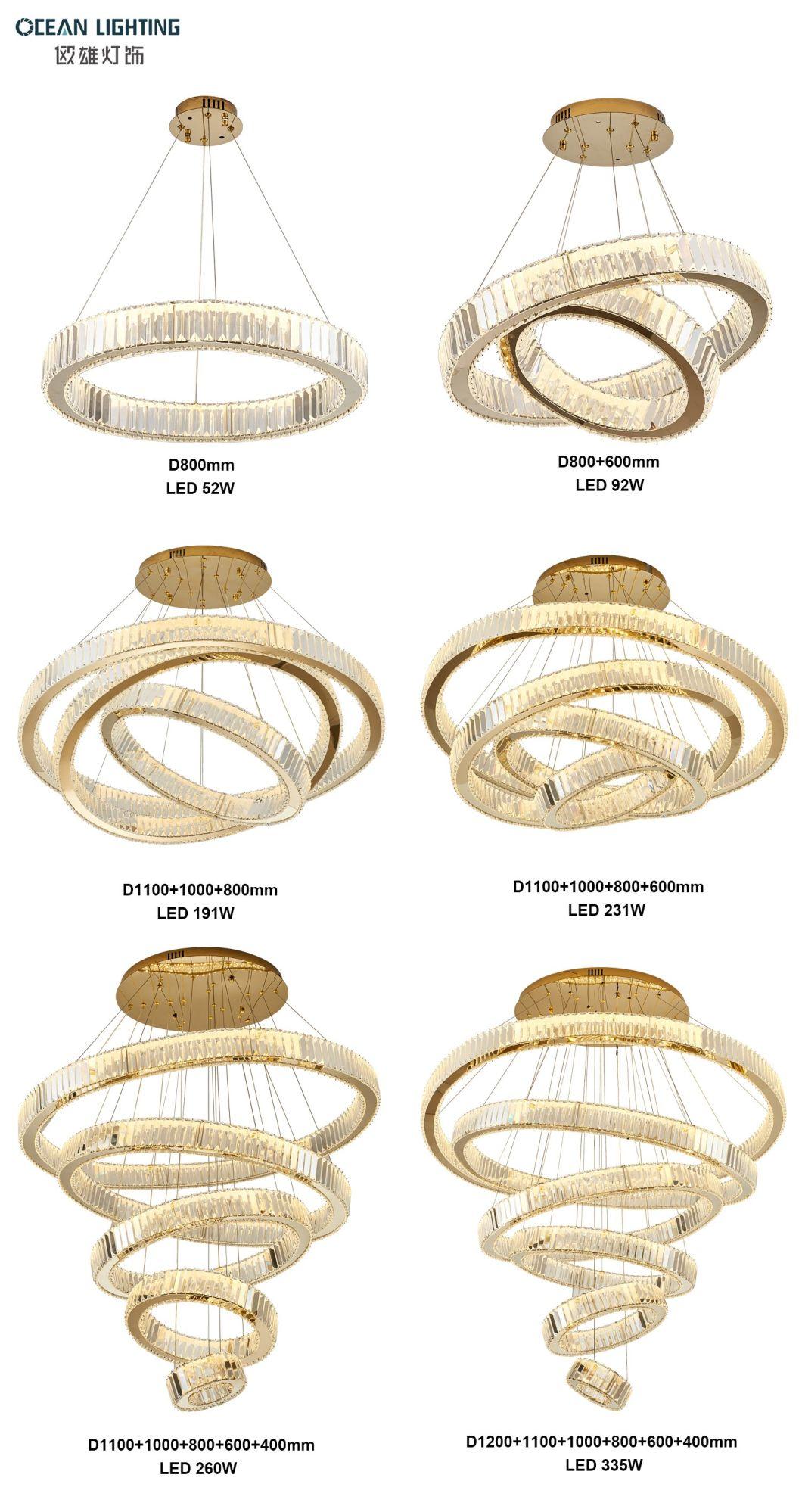2022 New LED Ring Chandelier for Sitting Room Omd5051/40 Dia40cm