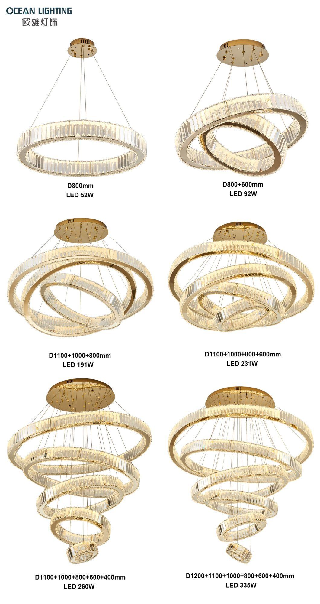 2022 New LED Ring Chandelier for Sitting Room Omd5051/40 Dia40cm