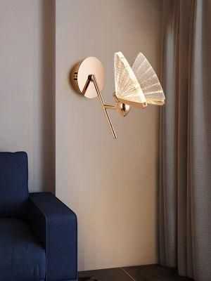 Butterfly Wall Lamp Corridor Study Living Room with 2021 New Style Zhongshan Modern Lighting Factory