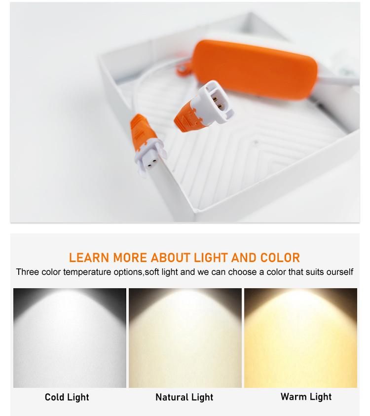 18W 25W 35W LED Panel Light Square Surface Ceiling Light