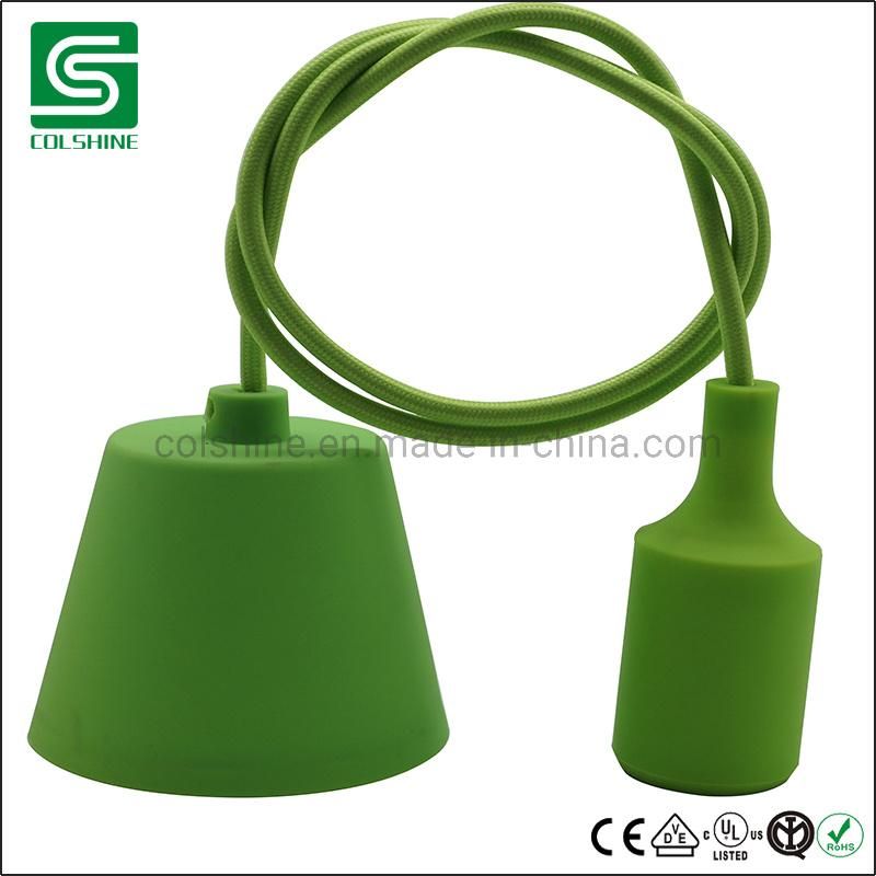 E27 Colorful Plastic Pendant Light Decoration Silicone Lamp