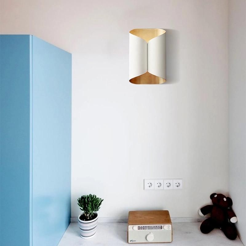 Roll of Paper Design Creative Wall Lamp Bedroom Lamp Bedside Lamp
