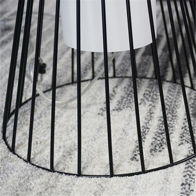 Modern White Glass Floor Lamps Stainless Steel Bedroom Bedside Living Room Standing Lights