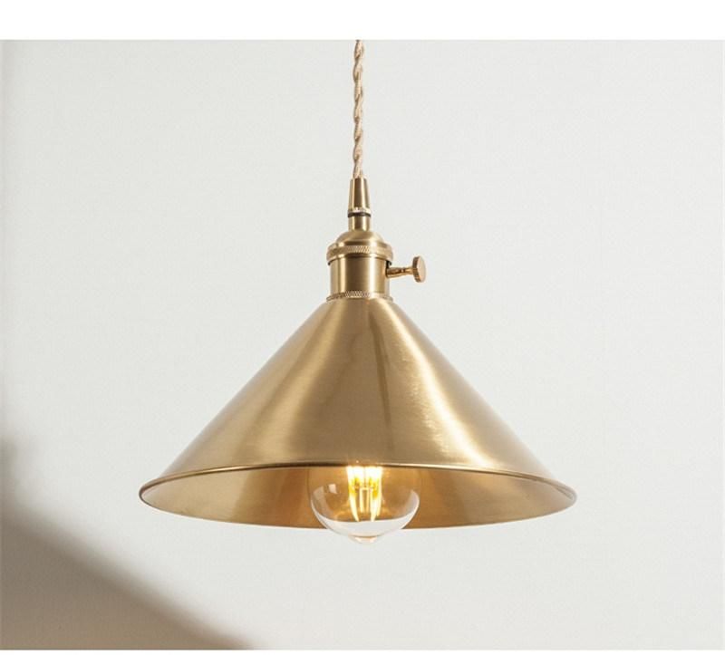 Retro Pendant Light Loft Style Pure Edison Antique Home Bente Modern Scandinavian Brass Pendant Lamp (WH-AP-307)