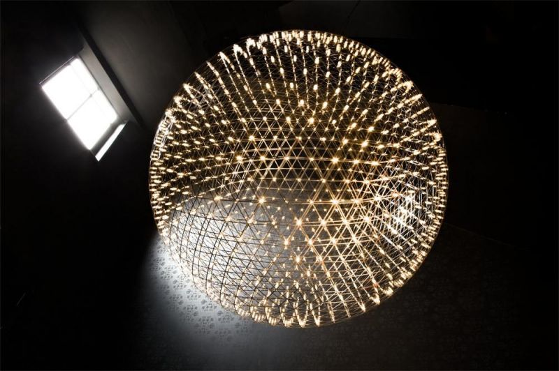 LED Fixtures Luminaires Flower Sphere Branches Pendant Suspended Living Room Dining Hallway Lobby Bar Hotel Office Hanging Light Chandelier