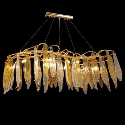 Rustic Manufactory Round Shape Handmade Meerrosse Gold Crystal Ceiling Pendant Lamp Chandelier Lighting