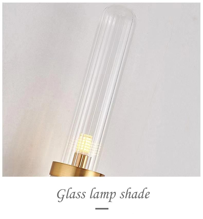 Double-Head Glass Wall Lamp / Corridor Aisle Stairwell Bedroom Bedside Decorative Wall Light