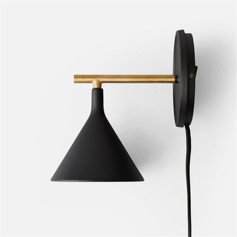 Nordic Loft Style Wall Lights Simple Modern Bedside Wall Lamp Cast Plug-in Wall Sconce (WH-OR-207)