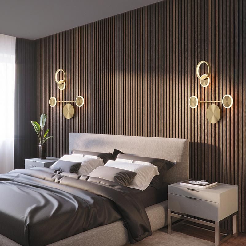 All Copper Bedroom Lamp Nordic Creative Modern Living Room Wall Lamp