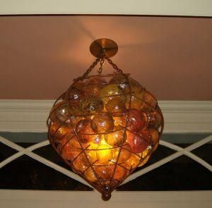 Gorgeous Murano Glass Ball Pendant Lamp for Hotel Decoration