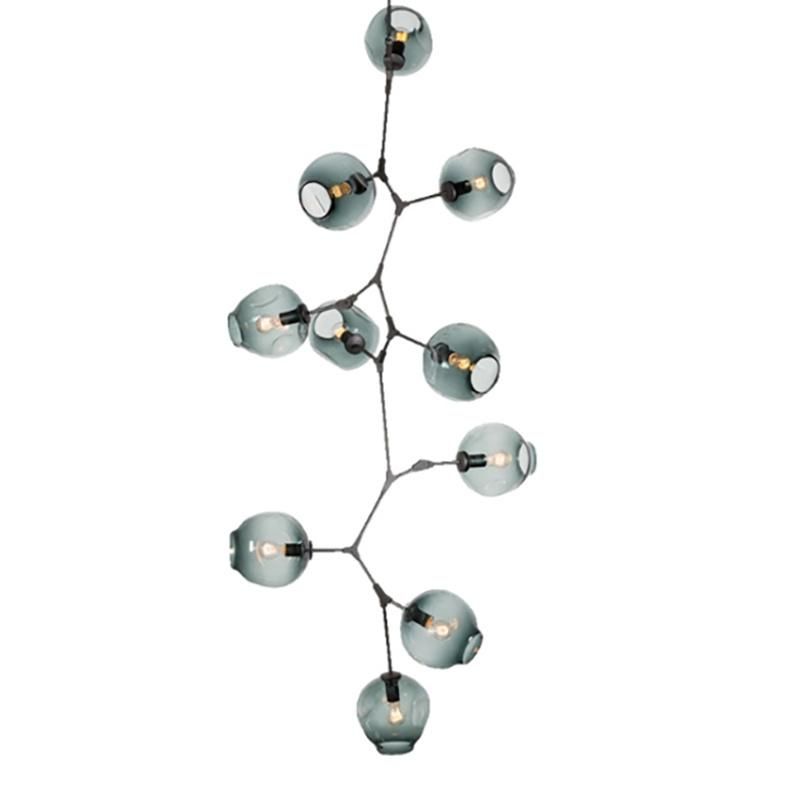 9 Lights Stair Modern Glass Hanging Pendant Chandelier Lighting, Accept Customized