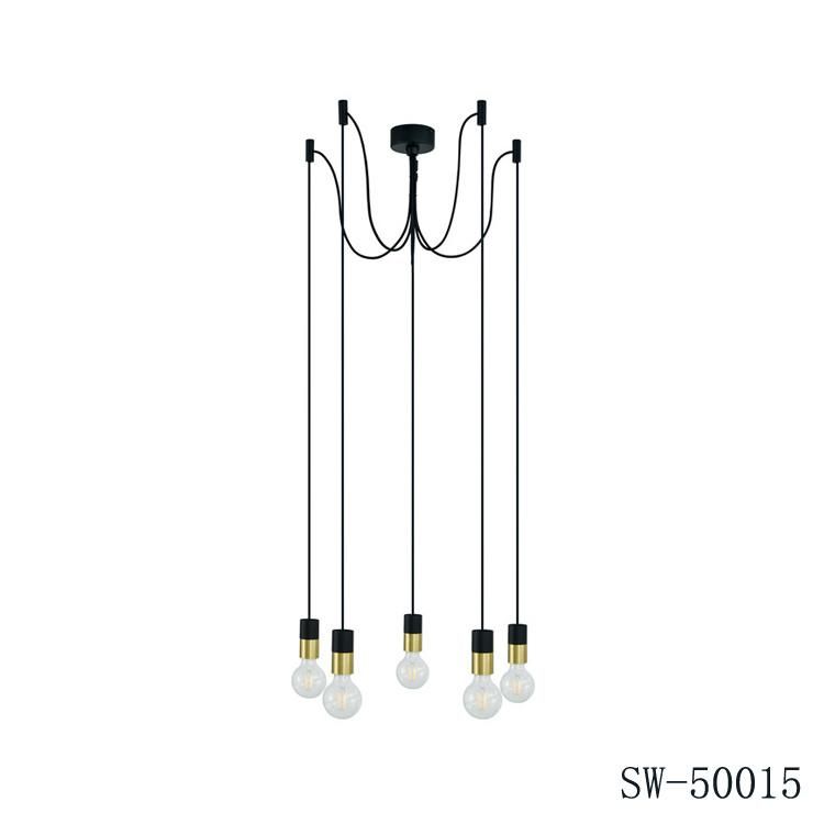 Modern Designer Classic Nordic LED Stair Cluster 5 Spider Pendant Light