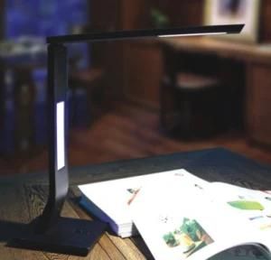 12W Foldable LED Table Lamp with Blue Night Light (TLED-21)