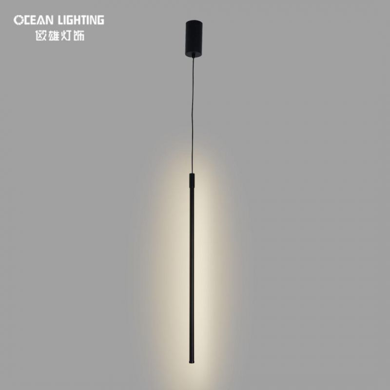 LED Modern Simple 800mm Black Aluminum 9W House Pendant Light