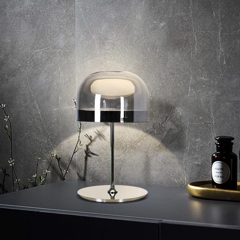 Metal Transparent Lampshade Table Lamp Desk Lamp Nighstand Lamp Light