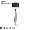 Hotel Industrial Retro Black Hardware Cloth Cover Living Room Standing Lamp (WH-VFL-13)