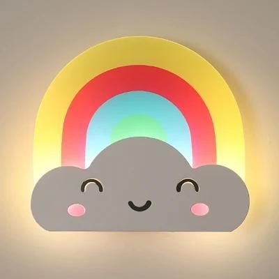 Rainbow Creative Wall Lamp Kids Room Lamp Bedside Lamp Reading Light