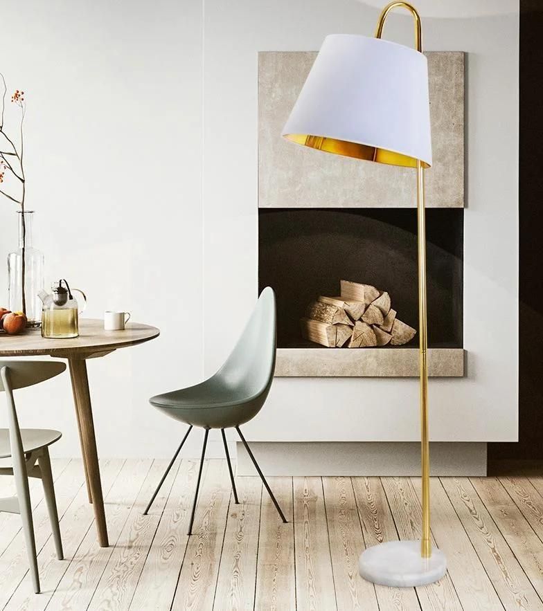Nordic Post-Modern Creative Living Room CE UL LED Floor Light Lighting Art Glass Bedside Bedroom Study Designer Fishing Stand White Floor Lamp