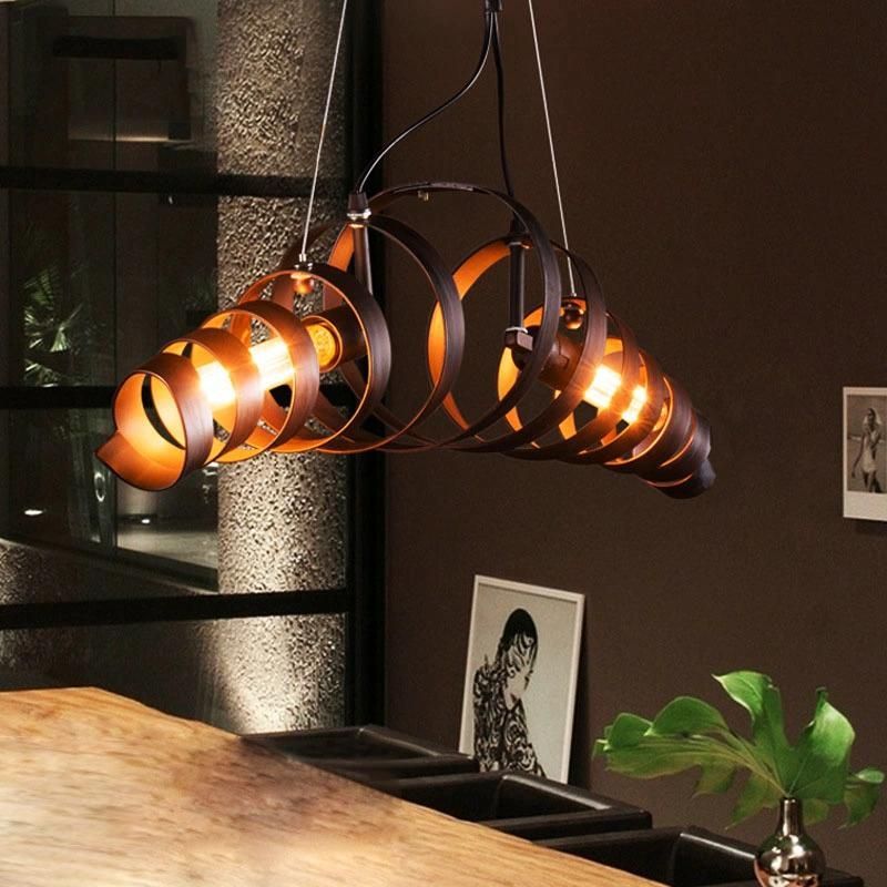 Industrial American Loft Pendant Lamp Retro Iron Art Cafe Restaurant Dining Room Pendant Lamp (WH-VP-121)