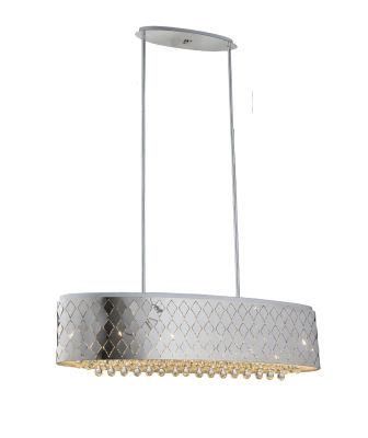 Decoritave Oval LED Pendant Light with Crystal