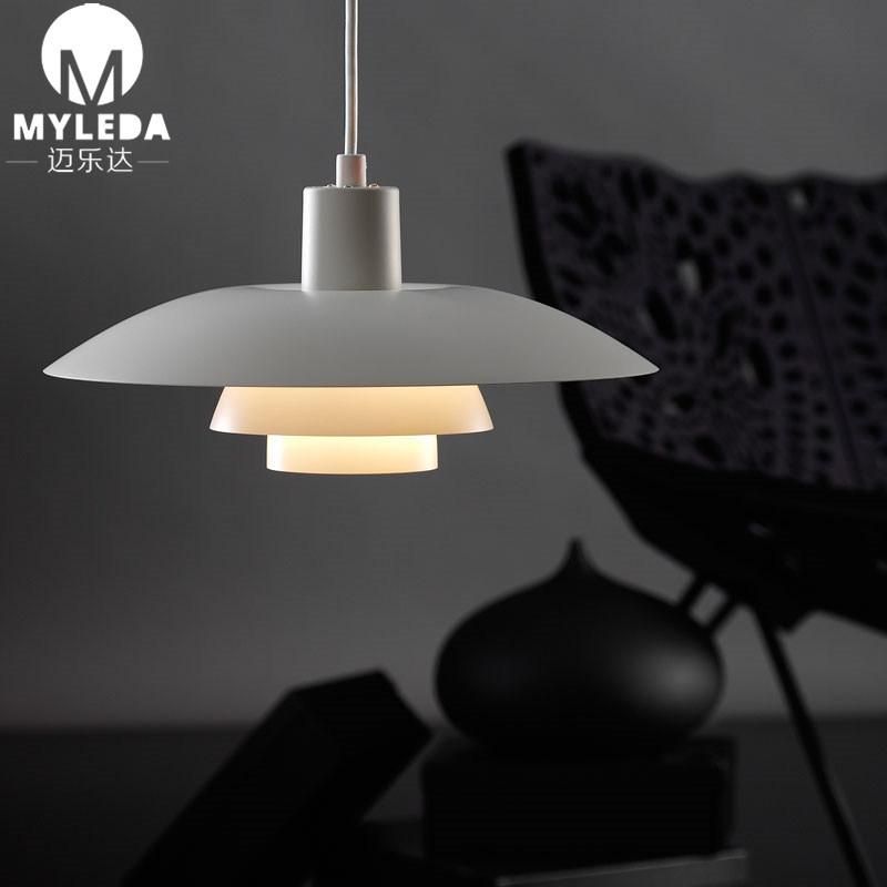 Interior White Metal Modern Pendant Hanging Decorative Light