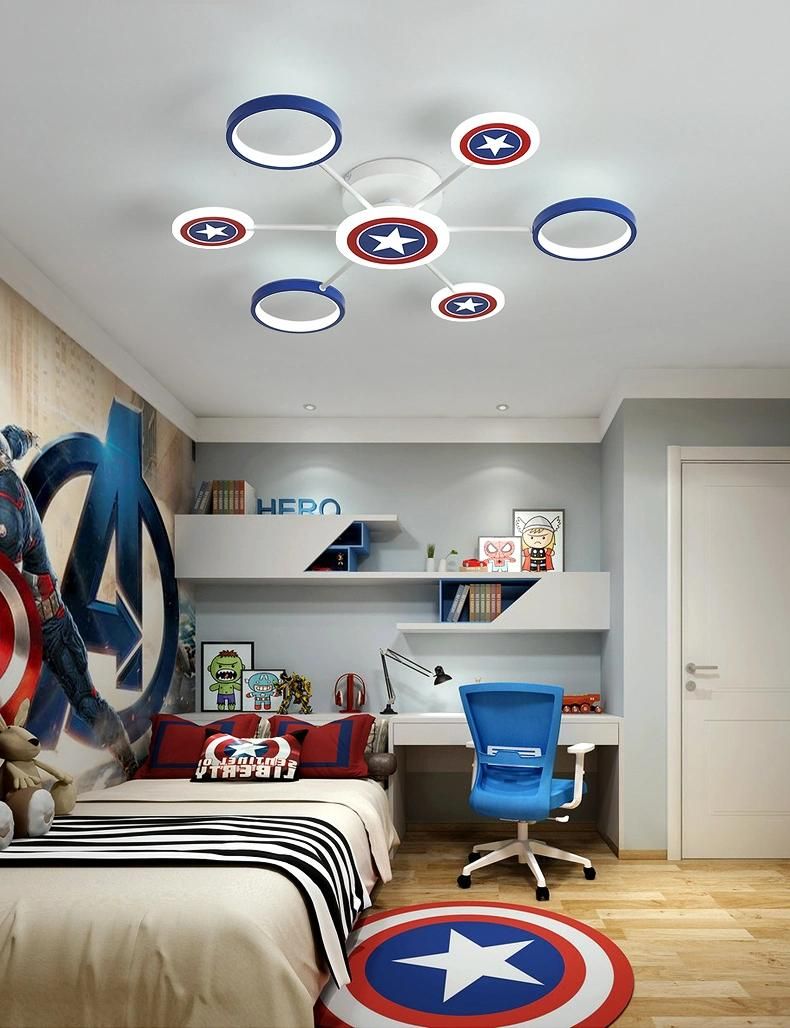 Kids Bedroom Decor LED Lights for Room Indoor Chandelier Lighting Baby Boy Ceiling Lamp (WH-MA-181)