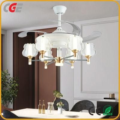 Modern Minimalist Living Room Electric Fan Lamp Bedroom Dining Room