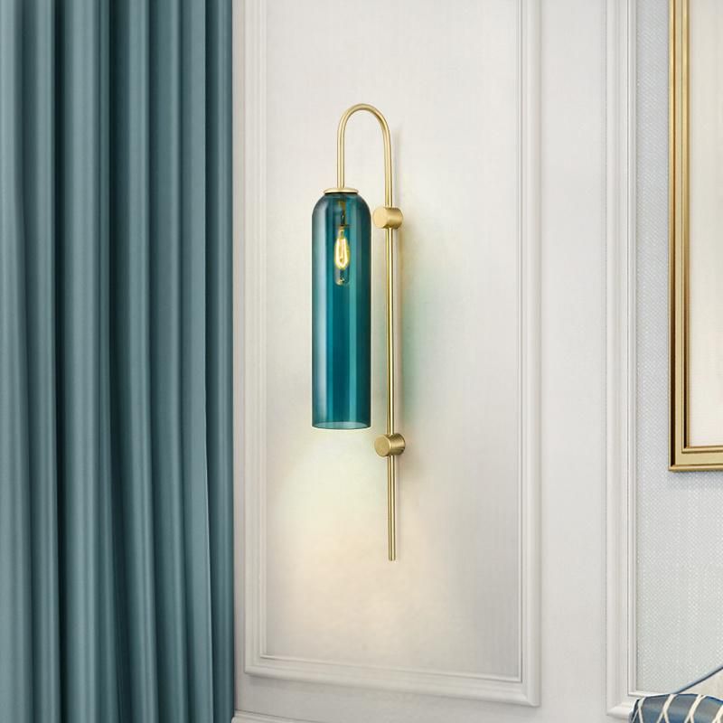 Living Room Bedhead Hotel Wall Lamp Light Luxury Creative Modern Simple Blue Art Bedroom Light