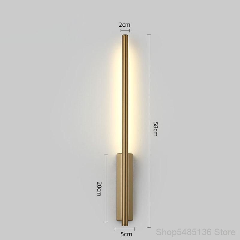 Golden Bedroom Bedside Wall Light Bathroom Mirror Front Lamp Link LED Reading Wall Sconce (WH-OR-225)