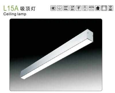 Aluminium LED Lighting Profile Trimless LED Profile for Office Ceiling Recessed
