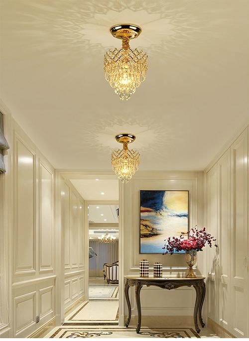 Crystal LED Ceiling Light AC90-260V for Aisle Corridor Decoration