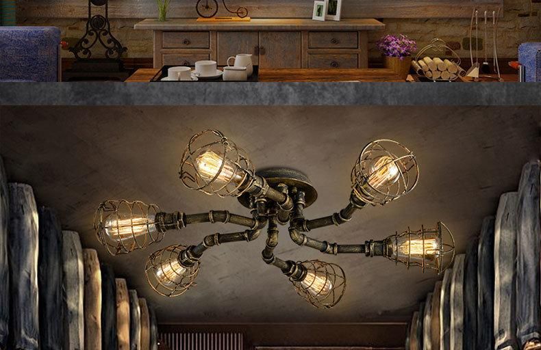 Retro Industrial Ceiling Lighting for Home Indoor Home Decoration (WH-LA-01)