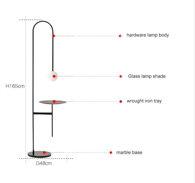 Cozy Beautiful Metal Floor Lamp Light for Dining Room, Livingroom, Bedroom Standing Lamp Light,