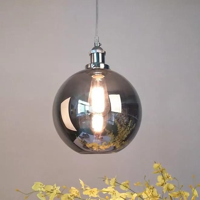 Vintage Farmhouse Decor Pendant Light Retro Amber Glass Industrial Chandelier Lights Fixture for Restaurant Home Bar
