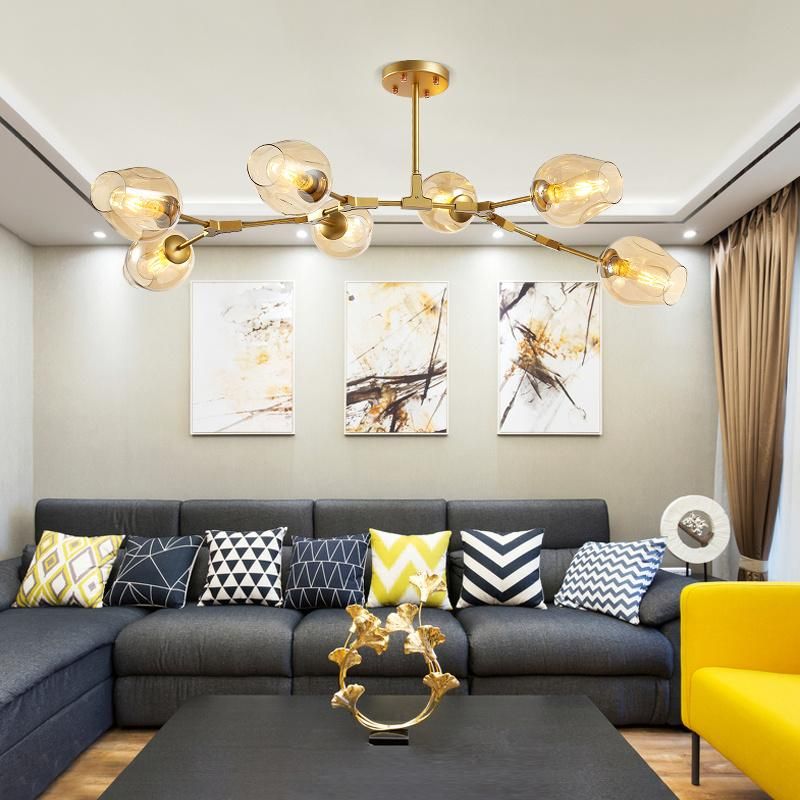 Nordic Molecular Lamp Living Room Bedroom Kitchen Glass Chandelier (WH-GP-08)