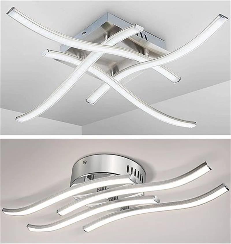 Modern Embedded Minimalist Wave Line Indoor LED Ceiling Light