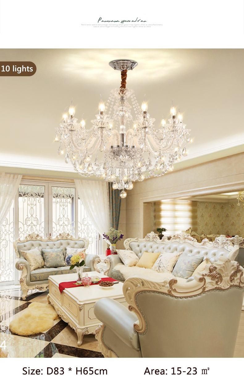 French Contemporary Light Luxury Crystal Chandelier LED Modern Chandeliers & Pendant Lights