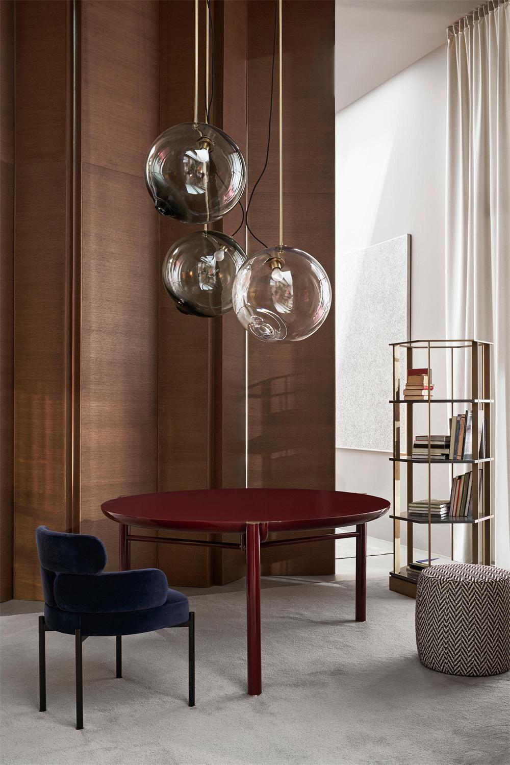 2022 Modern Postmodern Gradual Change Creative Glass Ball Pendant Light for Living Room Dining Room Bed Room
