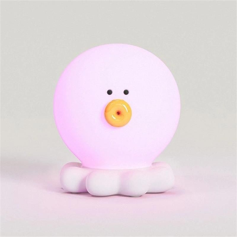 Octopus Colorful Light LED Silica Gel Small Night Light