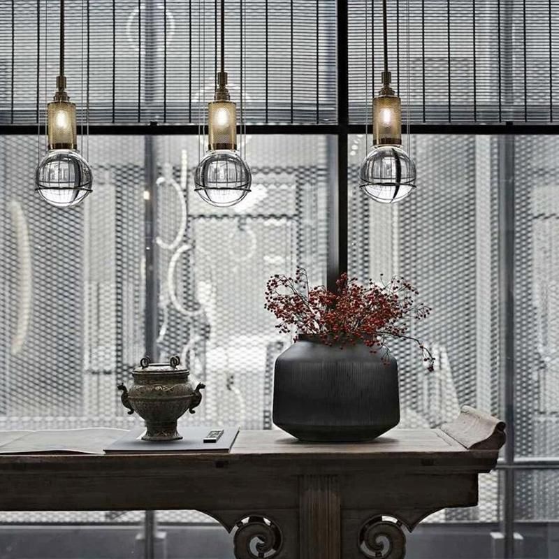 Creative Light Bulb Crystal Chandelier Industrial Style Pendant Lamp Light