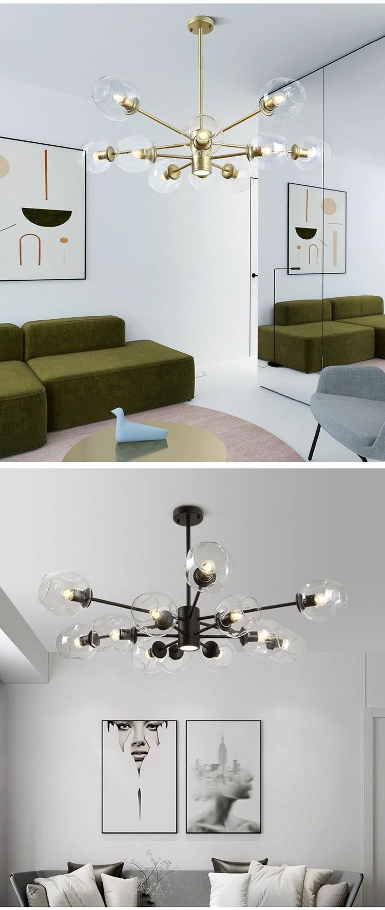 Indoor Modern Pendant Light Iron Retro Loft Pendant Lamp Metal Hanging Restaurant Lighting for Living Room Decoration