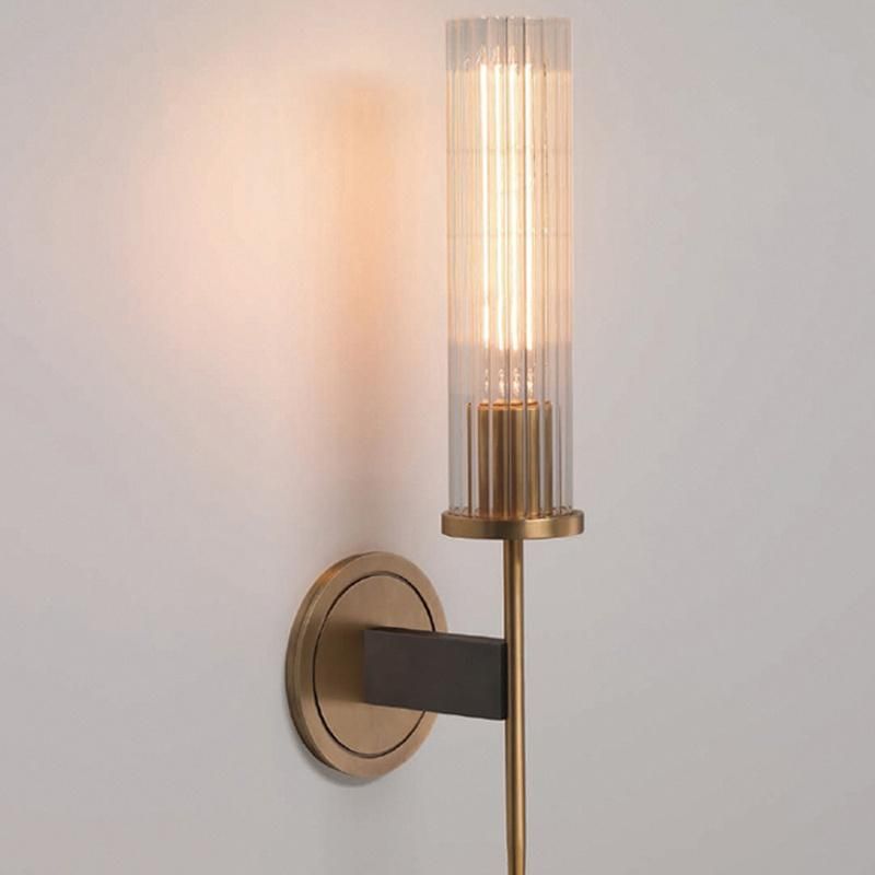 Copper Luxury Living Room Background Wall Bedroom Wall Lamp Hotel Double Headed Light