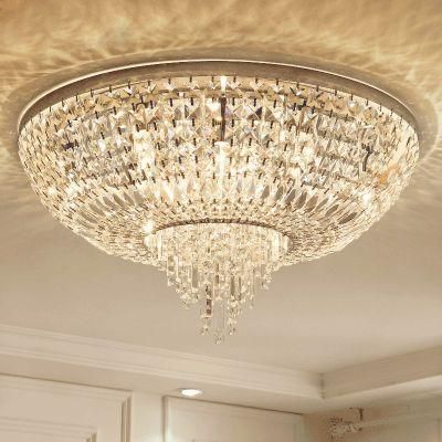 Crystal Flush Ceiling Lights UK Round Shape for House Lighting Fixtures (WH-CA-44)