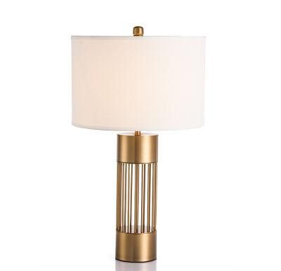 New Design Modern Nordic Desk Table Lamp Decorative Hotel Bedroom Reading Lamps with Fabric Shade for Indoor Desk