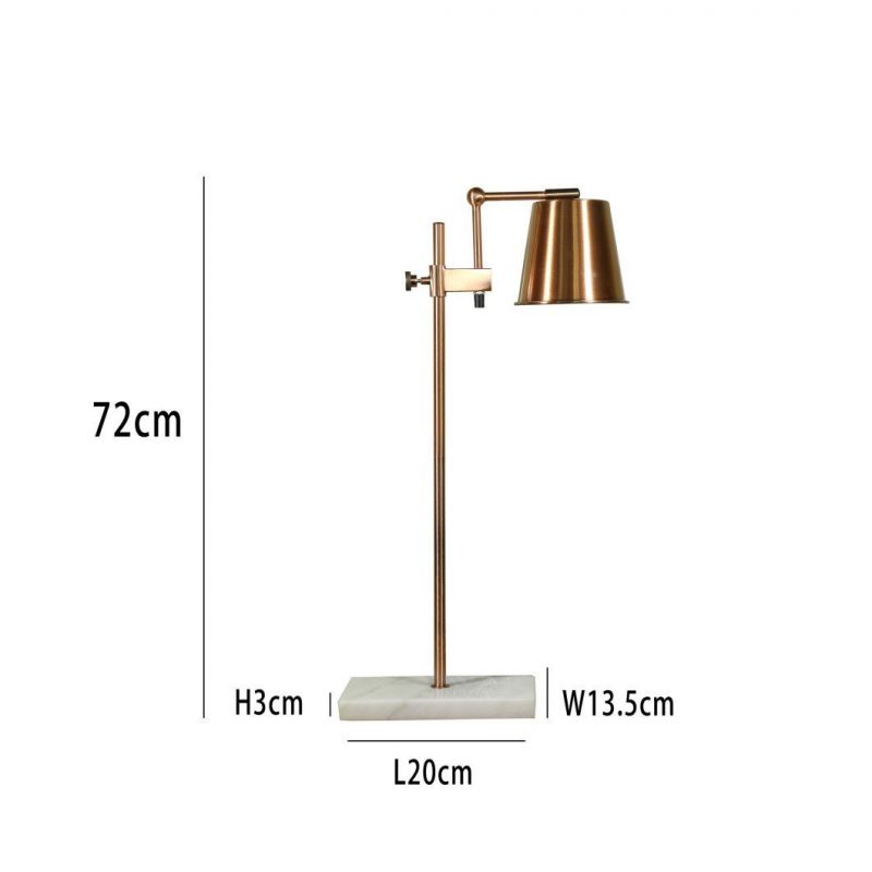 Domestic and Office Table Lamp Modern Decorative Luminous LED Metal Desk Lamp for Study Room Bedroom