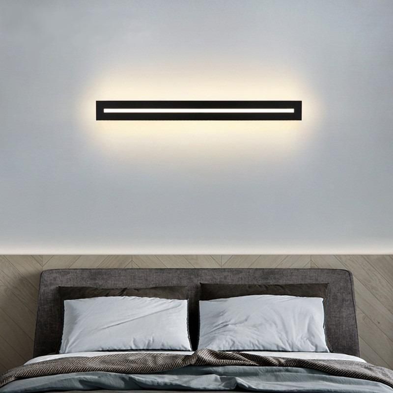 Simplicity LED Line Wall Lamp Modern Bedroom Living Room Background Wall Decor Lamp Restaurant Bar Long Strip LED Wall Lights