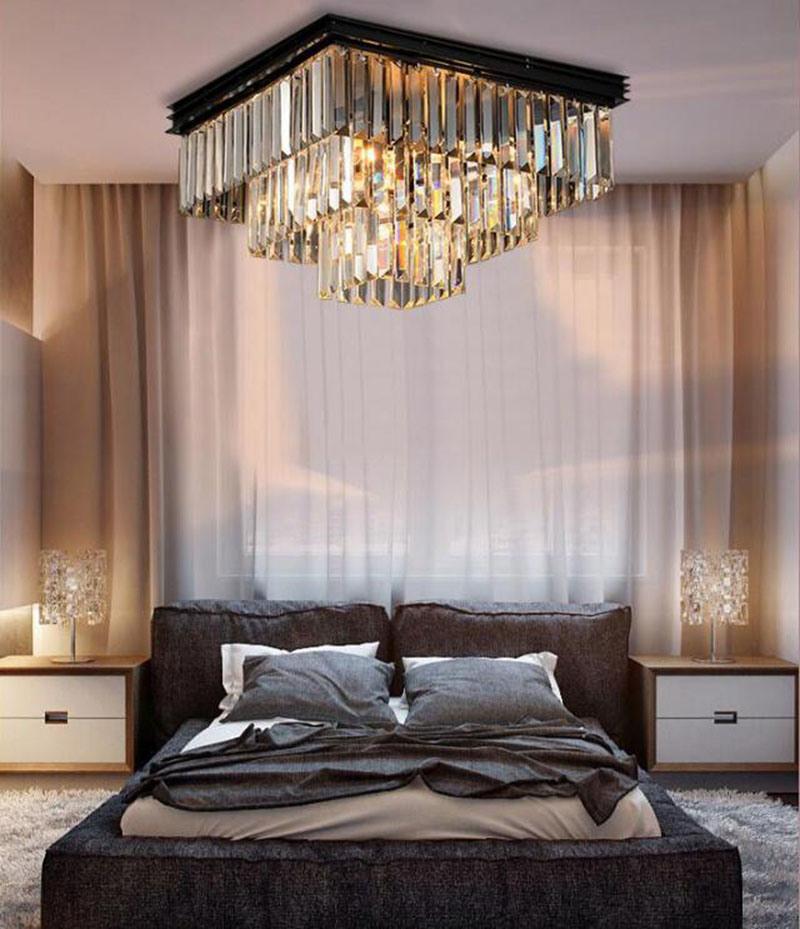 Modern Vintage Crystal Ceiling Light Flush Mounted Crystal Ceiling Light (WH-CA-94)